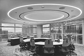 Recessed Arc-shaped Linear Lighting