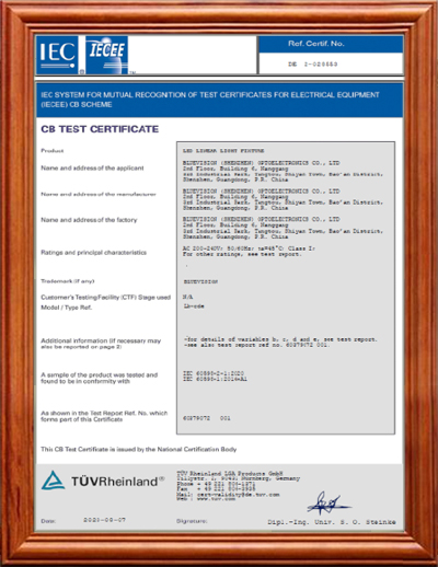 TUV certified Chinese LED linear light