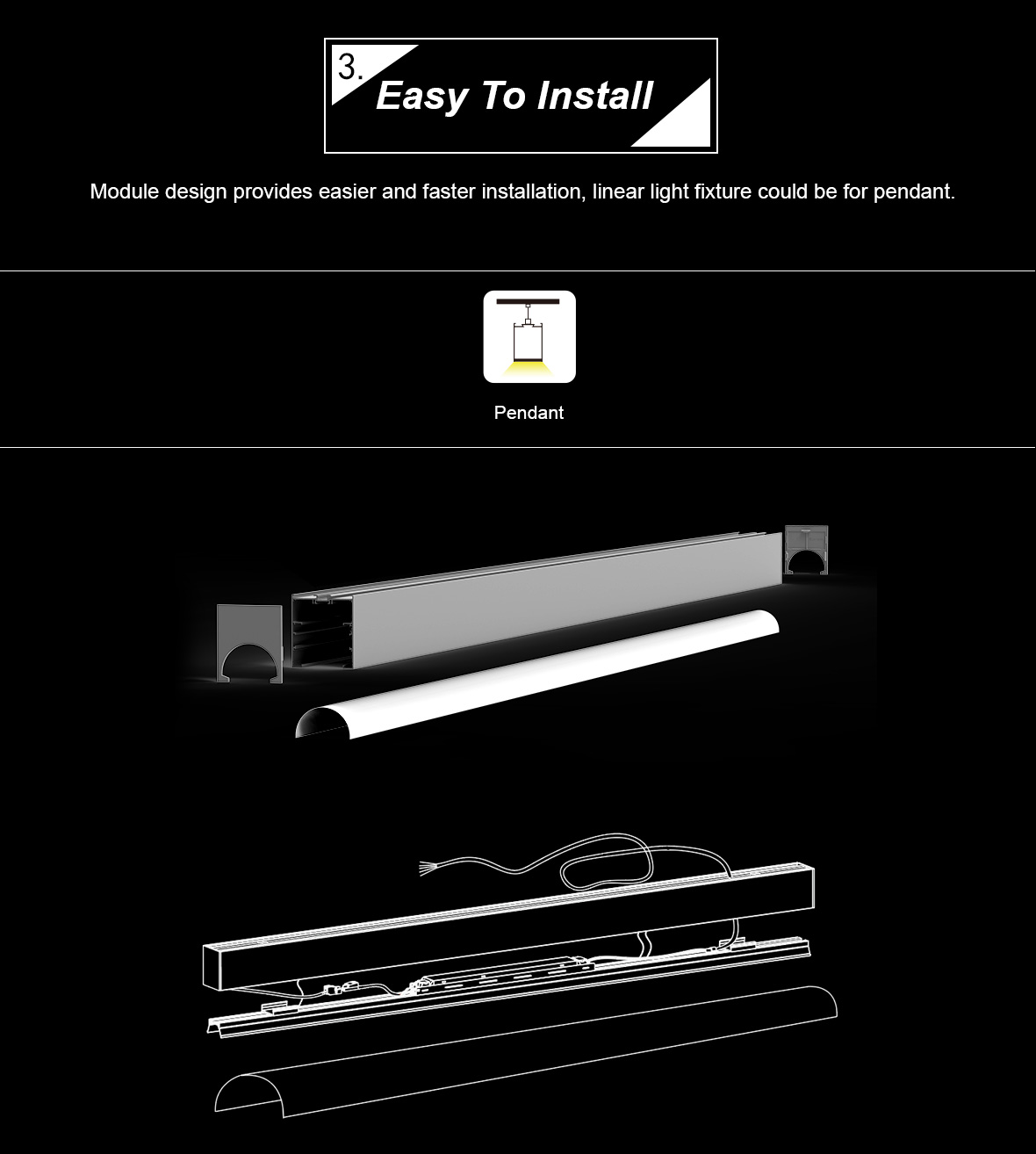 bluevision led linear light