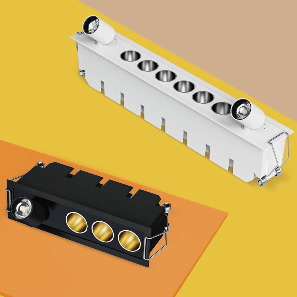 Grille Light + Spotlights: GTCP series Rim Embedded 24°/40° GTCP62-aX ...