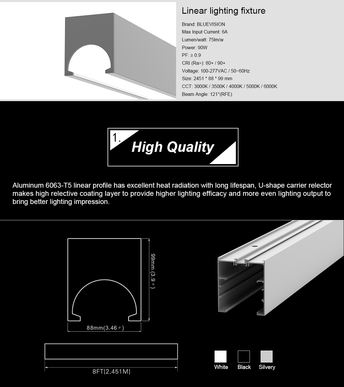 chinese led linear light