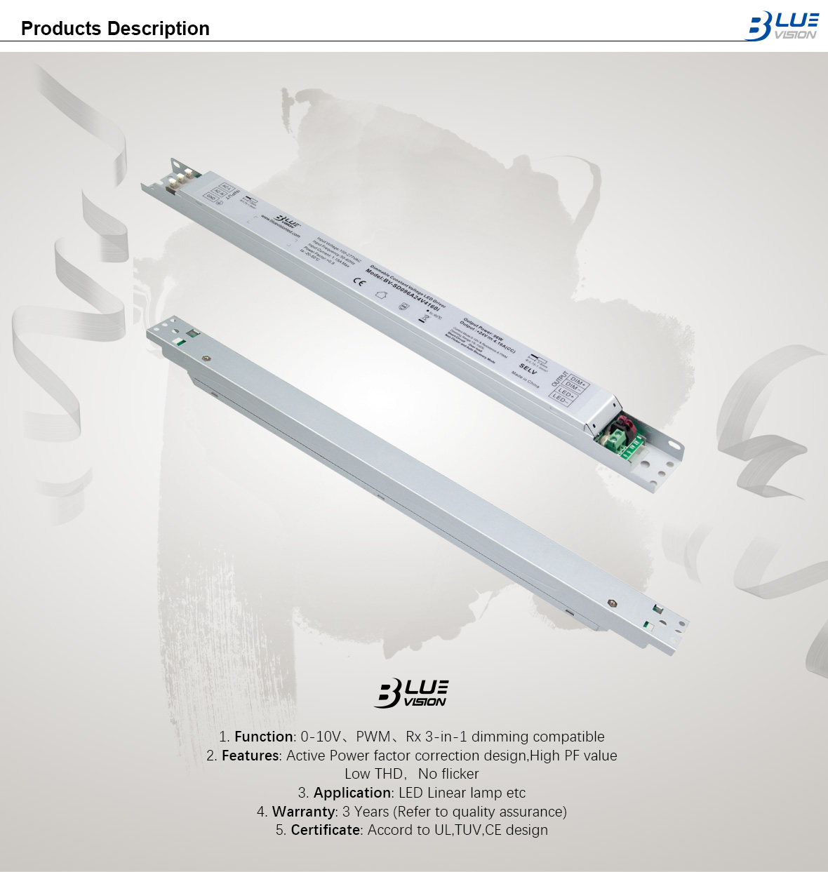 BVSD096A24V4160i led power supply_led linear driver_BlueVision LED